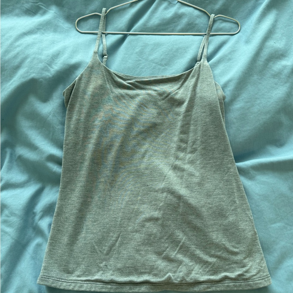Women's Gray Spaghetti Strap Top